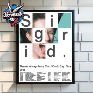 Sigrid There’s Always More That I Could Say Tour 2026 Schedule Cities Tour Dates Poster Canvas Decor