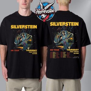 Silverstein USCA 25 Years Of Noise Tour The Last Chance Schedule Tour Dates Unisex T Shirt Two Sided