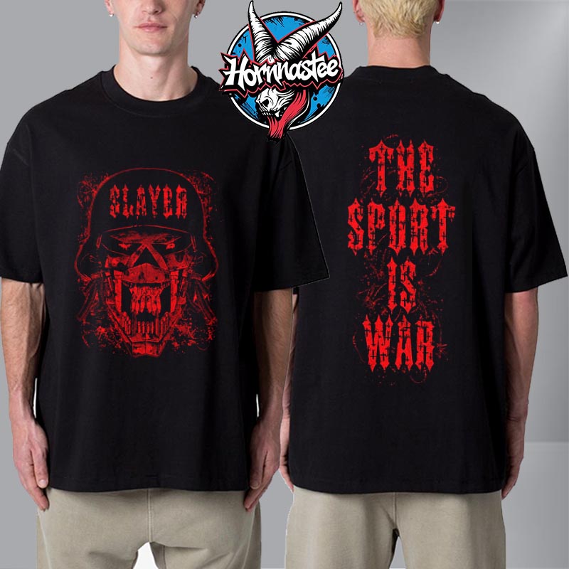 Slayer Band Abyss 35 Years Anniversary Sport Is War Unisex T Shirt Two Sided Slayer Band Abyss 35 Years Anniversary Sport Is War Unisex T Shirt Two Sided