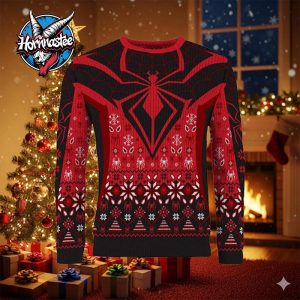Spider Man Christmas In Brooklyn Miles Morales Marvel Ugly Sweater