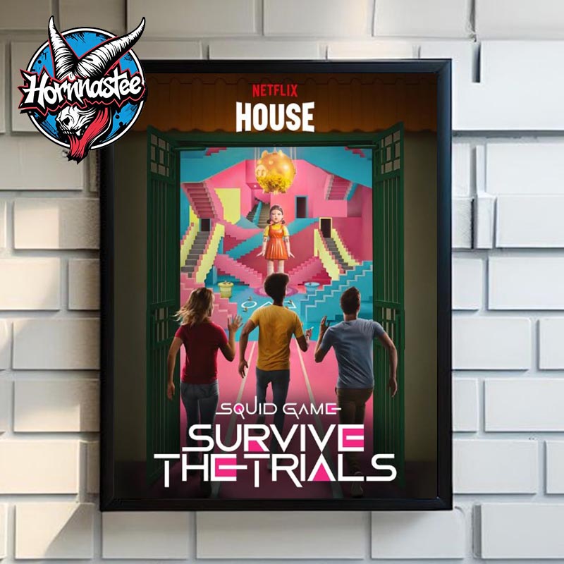 Squid Game Survive The Trials At Netflix House Dallas Poster Home Decor Canvas Squid Game Survive The Trials At Netflix House Dallas Poster Home Decor Canvas