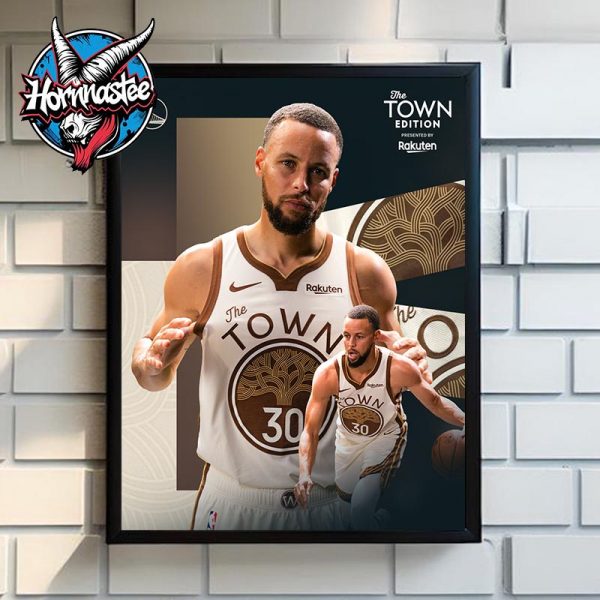 Stephen Curry Golden State Warriors The Town Edition Rakuten Poster Canvas Decor