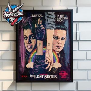 Stranger Things 2 x Butcher Billy Chapter 7 The Lost Sister I Saw You In The Rainbow Room Poster Home Decor Canvas