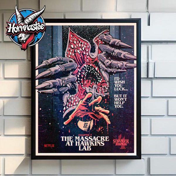 Stranger Things 4 x Butcher Billy Chapter 7 The Massacre At Hawkins Lab Poster Canvas Decor