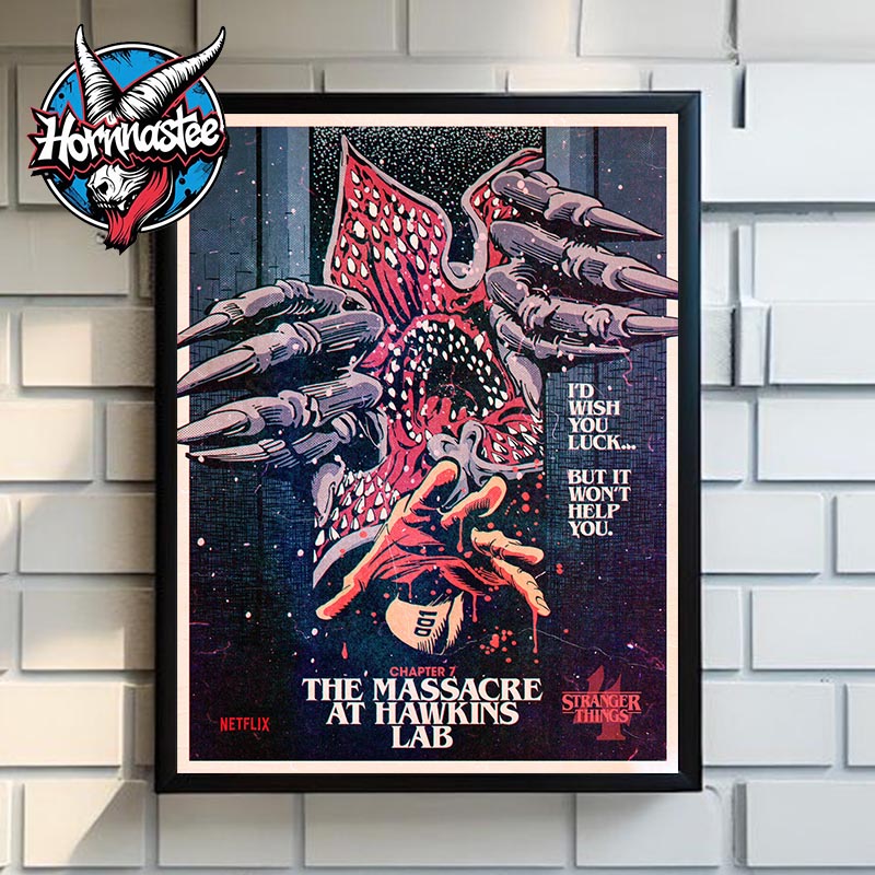 Stranger Things 4 x Butcher Billy Chapter 7 The Massacre At Hawkins Lab Poster Canvas Decor Stranger Things 4 x Butcher Billy Chapter 7 The Massacre At Hawkins Lab Poster Canvas Decor