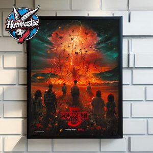 Stranger Things 5 Final Trailer Coming Soon Netflix Poster Canvas Decor