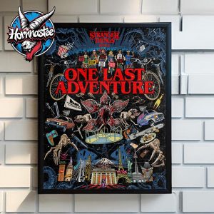 Stranger Things One Last Adventure Netflix Poster Canvas Decor
