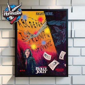 Stranger Things Season 1 x Butcher Billy Chapter 3 Holly Jolly Street Poster Home Decor Canvas