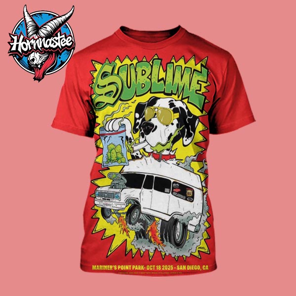 Sublime Venue Poster At San Diego Bayfest 2025 On October 18 2025 At Mariner's Point Park In San Diego CA All Over Print Shirt Sublime Venue Poster At San Diego Bayfest 2025 On October 18 2025 At Mariner's Point Park In San Diego CA All Over Print Shirt