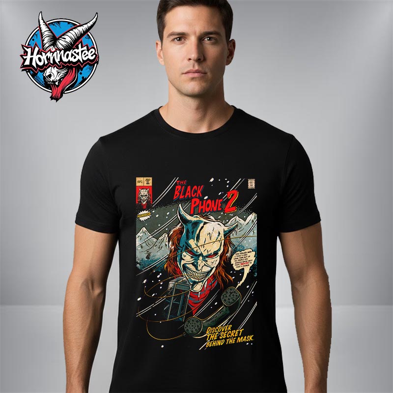 The Black Phone 2 2025 Comic Art By Swangzhel Unisex T Shirt The Black Phone 2 2025 Comic Art By Swangzhel Unisex T Shirt