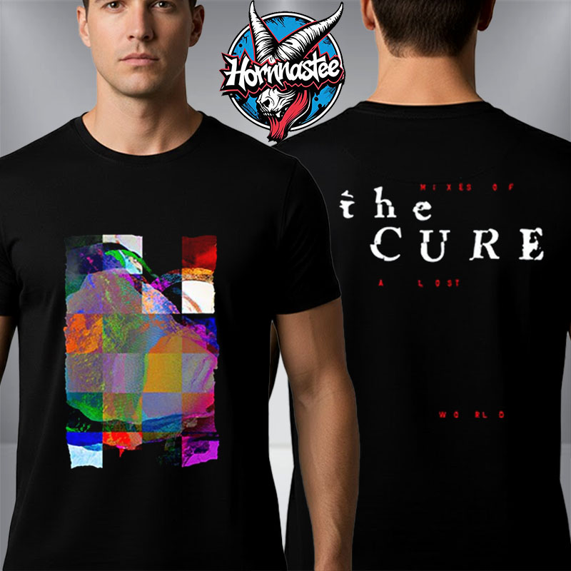 The Cure Mixes of a Lost World Pixel Unisex T Shirt Two Sided The Cure Mixes of a Lost World Pixel Unisex T Shirt Two Sided