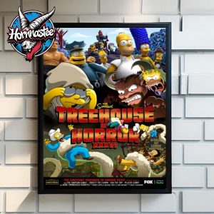The Simpsons Treehouse Of Horror XXXVI Springfield’s Scariest Night Poster Canvas Decor The Simpsons Treehouse Of Horror XXXVI Springfield’s Scariest Night Poster Canvas Decor