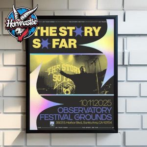 The Story So Far Observatory Festival Grounds In Santa Ana CA On November 10 2025 Poster Home Decor Canvas