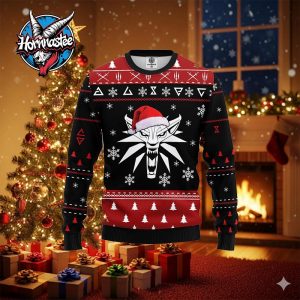 The Witcher Ugly Christmas Sweater Amazing Gift Funny Ugly Sweater The Witcher Ugly Christmas Sweater Amazing Gift Funny Ugly Sweater