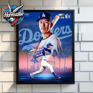 Tommy Edman Los Angeles Dodgers MLB Home Run Poster Home Decor Canvas
