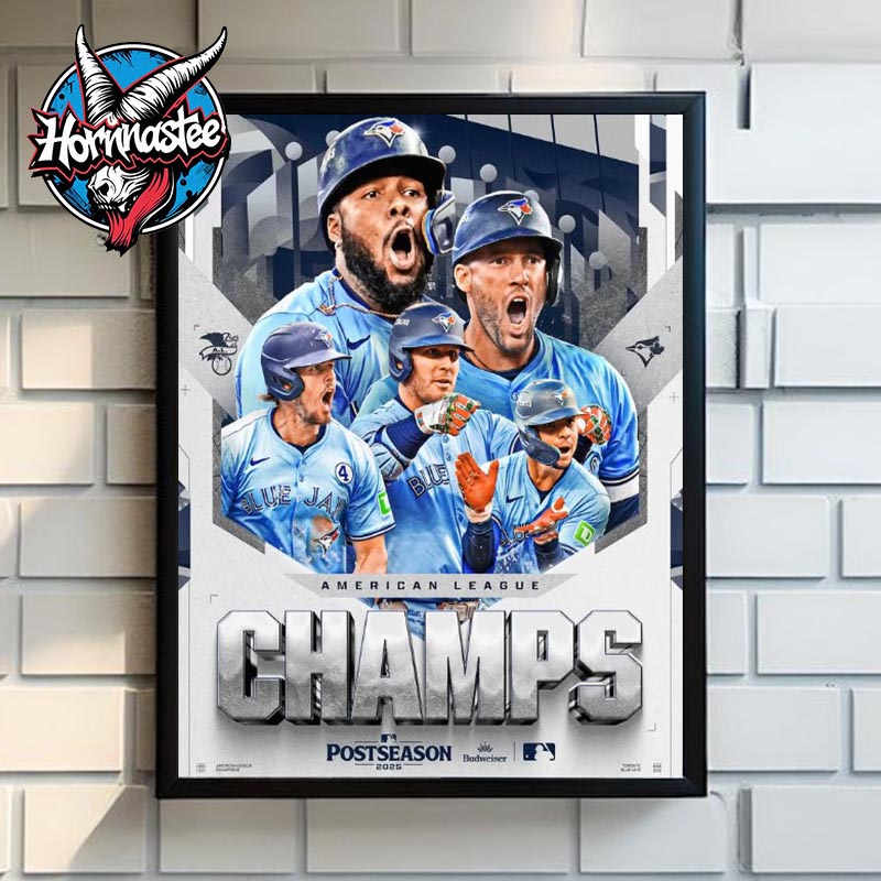 Toronto Blue Jays MLB American League Champions Postseason 2025 Poster Canvas Decor Toronto Blue Jays MLB American League Champions Postseason 2025 Poster Canvas Decor