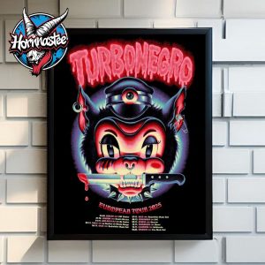Turbonegro European Tour 2025 Schedule Tour Dates Poster Canvas Decor Turbonegro European Tour 2025 Schedule Tour Dates Poster Canvas Decor