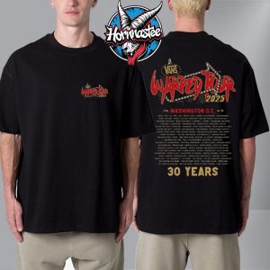 Vans Warped Tour Exclusive Tee Washington DC Line Up Unisex T Shirt Two Sided