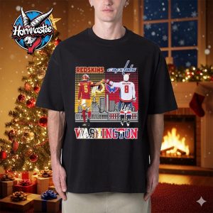 Washington Capitals vs Commanders Alexander Ovechkin vs Jayden Daniels 2025 Unisex T Shirt