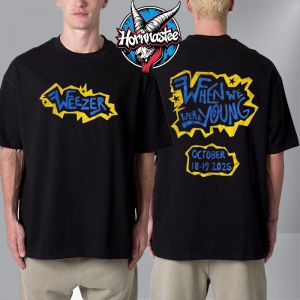 Weezer Venue Tee At When We Were Young Festival 2025 On October 18 19 2025 Las Vegas Unisex T Shirt Two Sided