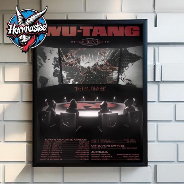 Wu Tang Clan The Final Chamber 2026 Schedule Cities Tour Dates Poster Canvas Decor