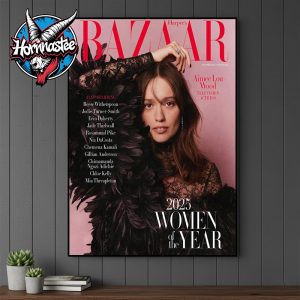 Aimee Lou Wood Television Actress Covers The Women Of The Year Issue Harper’s Bazaar UK Poster Canvas Decor