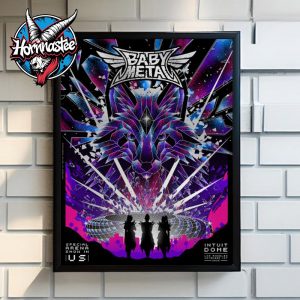 Babymetal Los Angeles Concert Poster On November 1 2025 At Intuit Dome In Los Angeles Special Arena Show In US Poster Canvas Decor