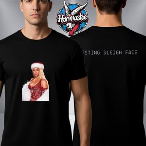 Beyonce Resting Sleigh Face Holiday Christmas Unisex T Shirt Two Sided