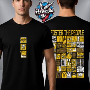 Foster The People Block Tee Unisex T Shirt Two Sided