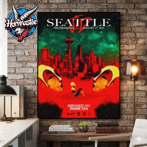 JID God Does Like Paradise Tour 2025 Seattle Poster Show On January 27 2026 At The Paramount Poster Canvas Decor