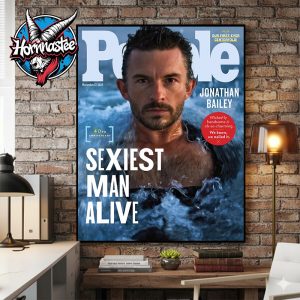 Jonathan Bailey Named People’s 2025 Sexiest Man Alive Poster Canvas Decor