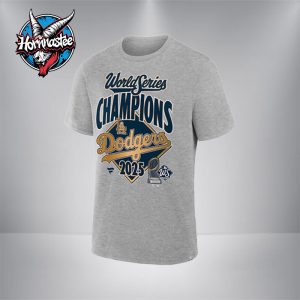 Los Angeles Dodgers Fanatics Steel 2025 World Series Champions Locker Room Unisex T Shirt