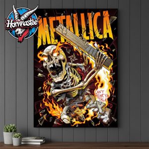 Metallica 2×4 Premium Tee Load Poster I Can’t Hear Ya Talk To Art By Andrew Cremeans Poster Canvas Decor