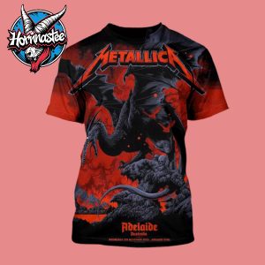 Metallica M72 Adelaide Australia Pop Up Shop Exclusive Poster Art By Ken Taylor At Adelaide Oval On November 5 2025 All Over Print Shirt
