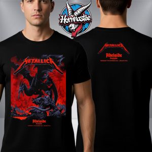 Metallica M72 Adelaide Australia Venue Tee At Adelaide Oval On November 5 2025 Australia Art By Ken Taylor Unisex T Shirt Two Sided