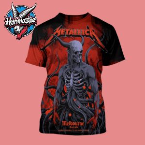 Metallica M72 Melbourne Australia Pop Up Shop Exclusive Poster At Marvel Stadium On November 8 2025 All Over Print Shirt