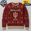 Metallica x Ohio State Buckeyes Red Gray Knitted Crew Neck Fair Isle Metallica x NCAA Ugly Christmas Sweater Metallica x Ohio State Buckeyes Red Gray Knitted Crew Neck Fair Isle Metallica x NCAA Ugly Christmas Sweater