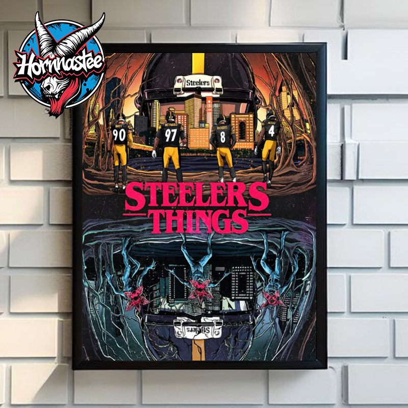 NFL Pittsburgh Steelers x Stranger Things Steelers Things Happy Halloween Poster Canvas Decor NFL Pittsburgh Steelers x Stranger Things Steelers Things Happy Halloween Poster Canvas Decor