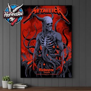 Metallica M72 Melbourne Australia Pop Up Shop Exclusive Poster At Marvel Stadium On November 8 2025 Poster Canvas Decor