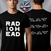 Radiohead 2025 Black Tour Schedule Tour Dates Unisex T Shirt Two Sided
