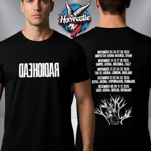 Radiohead 2025 Tour Schedule Tour Dates Unisex T Shirt Two Sided