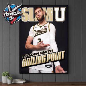 SLAM University Magazine 11 Braden Smith National Championship Boiling Point Digital Cover Poster Canvas Decor