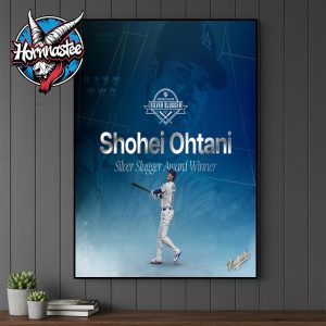Shohei Ohtani Los Angeles Dodgers Silver Slugger Award Winner 2025 Poster Canvas Decor