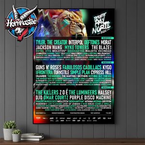 Tecate Pa’l Norte 2026 Festival Poster Line Up Artis Poster Canvas Decor