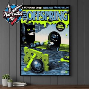 The Offspring Festhalle Frankfurt The Super Charged Issue Exclusive Poster Show On November 2 2025 Poster Canvas Decor